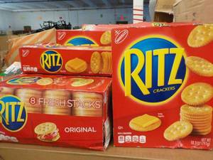 lot 42 image: 9 boxes Ritz Crackers best date 12...