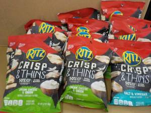 lot 69 image: 12 Bags Ritz Crisp and Thins best ...