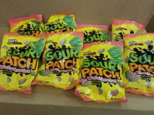 lot 72 image: 8 - 8oz bags Sour Patch Watermelon...