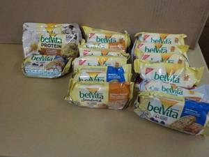lot 87 image: 16 Belvita Protein Bars- variety of...