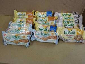 lot 88 image: 16 Belvita Protein Bars- variety of...