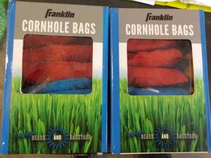 lot 98 image: Set of 2 Franklin Corn hole Bags 8...