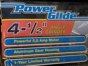 lot 134 image: Power Glide 4 12 Angle Grinder...
