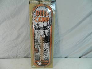 New Deer Camp Tin Thermometer