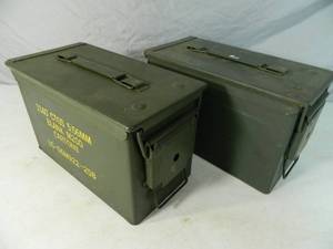 Pair of Military Surplus Ammo Cans