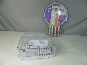 New Dish Rack and Knife Set