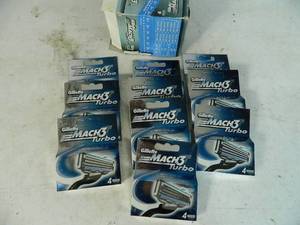 Case of 40 New Gillette Mach 3 Turbo Razor Cartridges