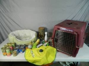 Kennel, Pet Bed, Cat Food, Toys, Etc