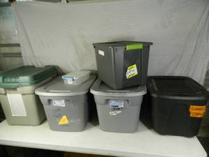 5 Totes with Lids