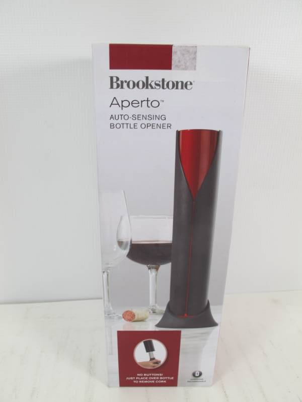 Brookstone Aperto the Amazing Button free Magic Wine Bottle