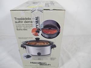 lot M42 image: Hamilton Beach Stay or Go 6 Quart Slow Cooker MODEL 33262