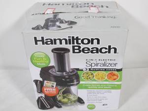 lot M51 image: Hamilton Beach 3-in-1 Electric Spiralizer MODEL 70930