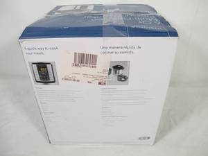lot M52 image: Insignia 6-Quart Multi-Function Pressure Cooker - Stainless Steel Model NS-MC60SS9