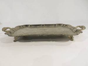 lot 18 image: Footed Silver Tray