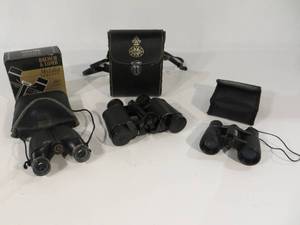 lot 28 image: 3 Pair of Binoculars