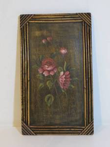 lot 50 image: Flower Artwork on Wood