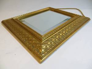 lot 43 image: 2 Gold Dcor Mirrors