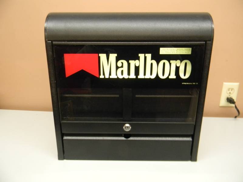 MARLBORO BACK BAR LIGHTED CIGARETTE DISPENSER - SEE PICTURES MARLBORO BACK BAR LIGHTED CIGARETTE DISPENSER - SEE PICTURES