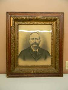 lot 8 image: EARLY 1900s FRAMED PICTURE OF MEN - APPROX 27 BY 31 - SEE PICTURES
