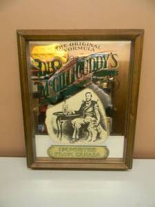 lot 20 image: DR. McGILLICUDDYS SCHNAPPS SHADOW BOX MIRROR - APPROX 17 BY 22 - SEE PICTURES