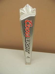 lot 49 image: COORS LIGHT BEER - MOUNTAINS TAP HANDLE - VERY COOL TAP - APPROX 12 - SEE PICTURES