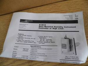 lot 53 image: New Humidity Controller