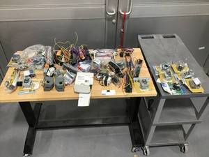 lot 6 image: HUGE lot of Electrical ballasts, Transformers and accessories