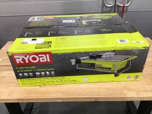 lot 8 image: Ryobi 7 Wet Tile Saw