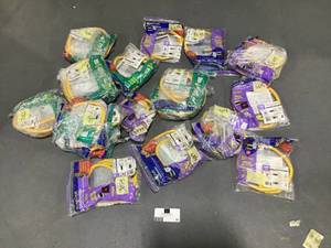 lot 22 image: Huge lot of yellow gas line hoses & fittings