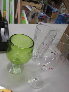 Box of Assorted Glasses & Goblets...