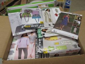Box of Assorted Sewing Patterns ...