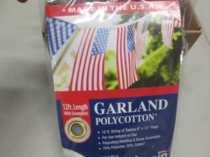 7 pkg 12 ft Flag Garland Retail $9....