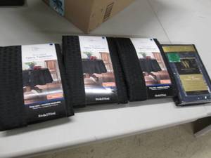 3 Mainstays 70 inch Black Tableclo...
