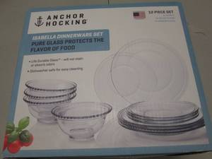 Anchor Hocking 12 pc Isabella Dinne...