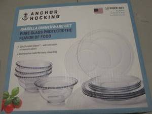 Anchor Hocking 12 pc Isabella Dinne...