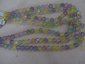 Glass Beads Faceted Rounds
