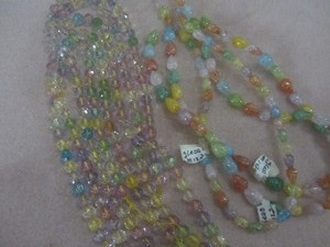 Glass Beads Faceted Rounds, Teardrops