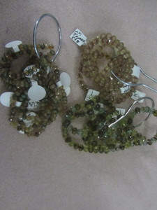 Glass Beads Faceted Rondelles