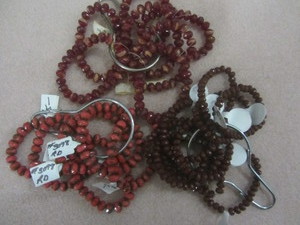 Glass Beads Faceted Rondelles