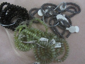 Glass Beads Faceted Rondelles