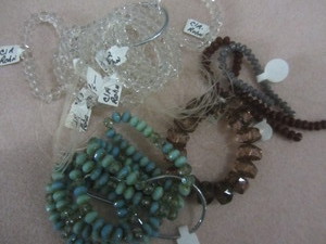 Glass Beads Faceted Rondelles