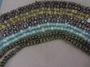 Bead Glass Rondelles