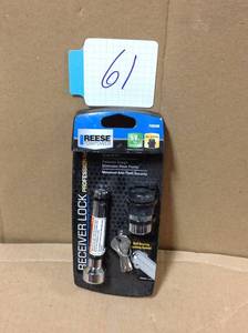 lot 61 image: REESE 7030300 Receiver Lock, Class III, IV, Chromein good condition