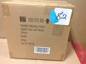 lot 182 image: Case of 3 Daylight Adjusting Indoor Digital Timer New