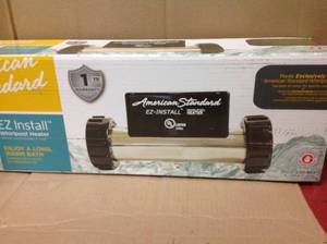 lot 92 image: American Standard EZ Install 9 in. x 3 in. 1500-Watt Whirlpool Heaterin good condition