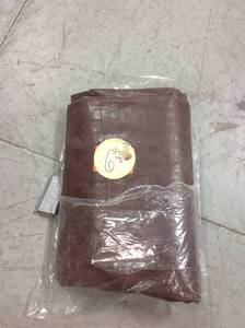 lot 6 image: Everbilt 16 X 12 HEAVY TARP BROWin good condition