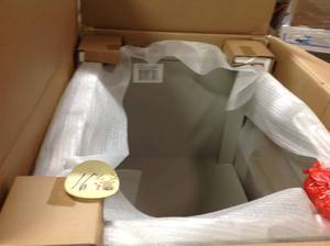 lot 16 image: Home Decorators Collection Gazette 30 in. W Bath Vanity Cabinet Only in Grey not used