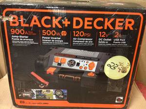lot 23 image: BLACKDECKER 500-Watt Portable Power Stationin good condition