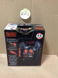 lot 25 image: BLACKDECKER 300 Amp Portable Jump Starterin good condition