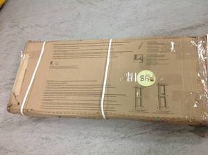 lot 81 image: Louvered Builders Edge Shutters & Hardware 15 in. x 36 in. Louvered Shutters Pain good condition